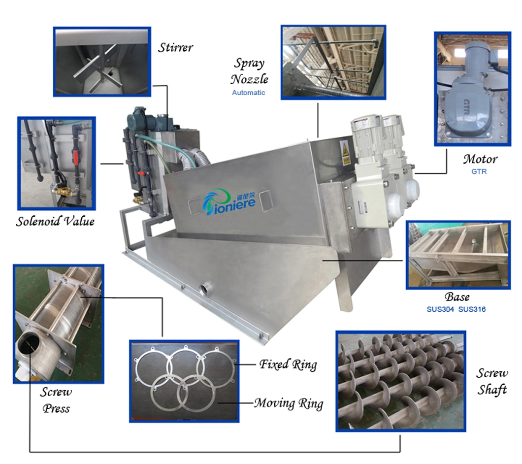 Industrial Waste Water Treatment Automatic Sludge Dewatering /Thickening Filter Press Suppliers for Coking Wastewater